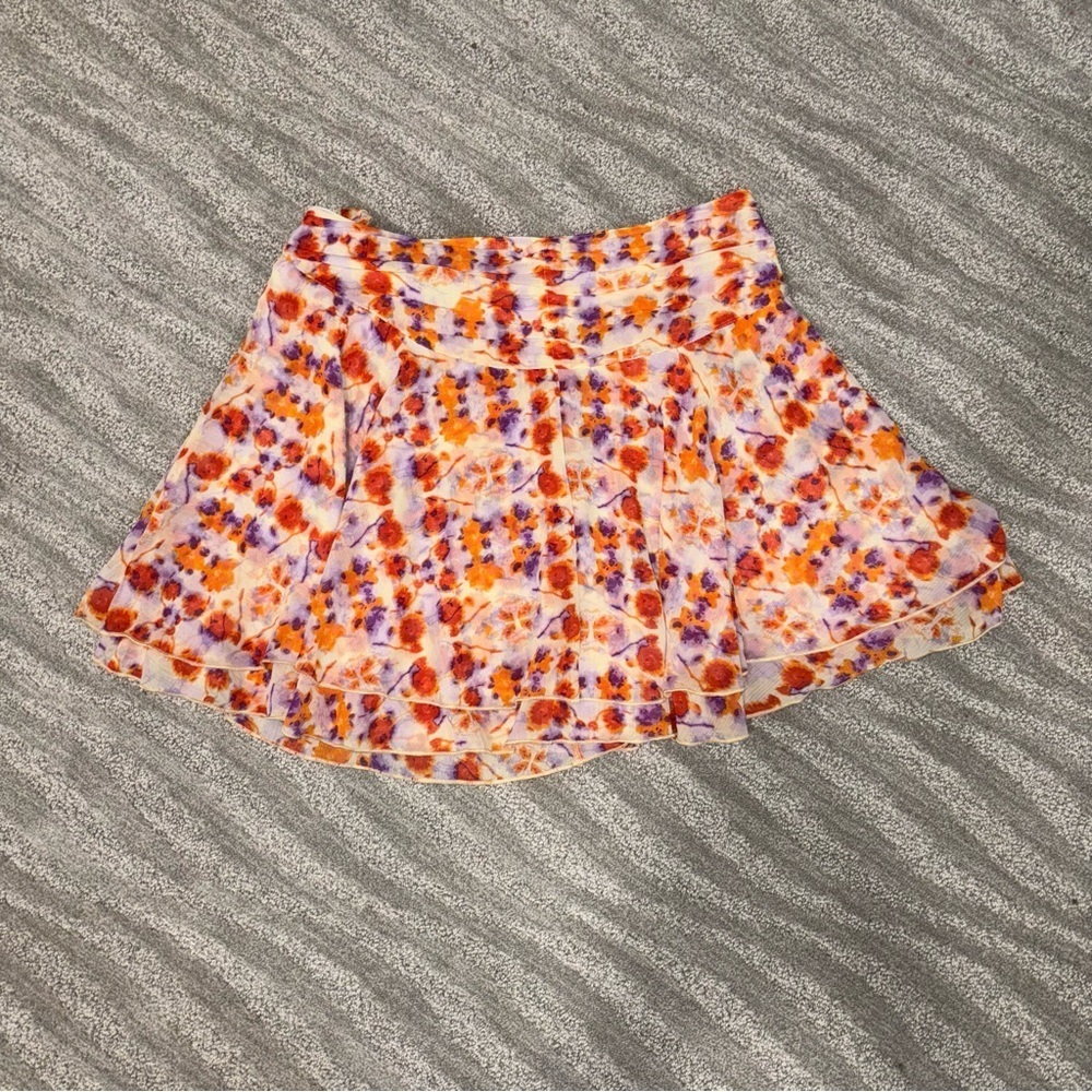 NWT Aerie High Rise Waist Tie Lined Skirt Size L - Picture 2 of 3